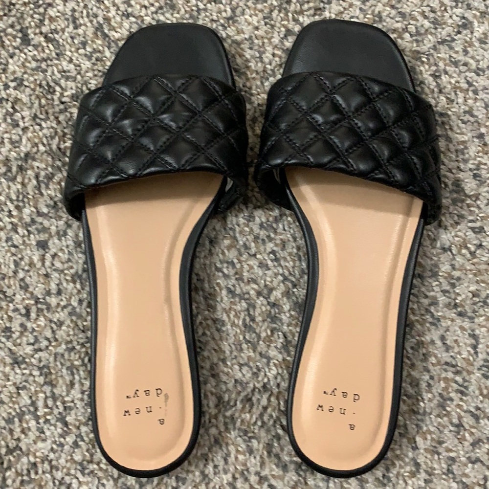 A new day black AMA slip-ons from Target